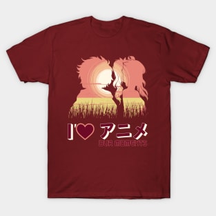 I love our moments Anime style Couple T-Shirt